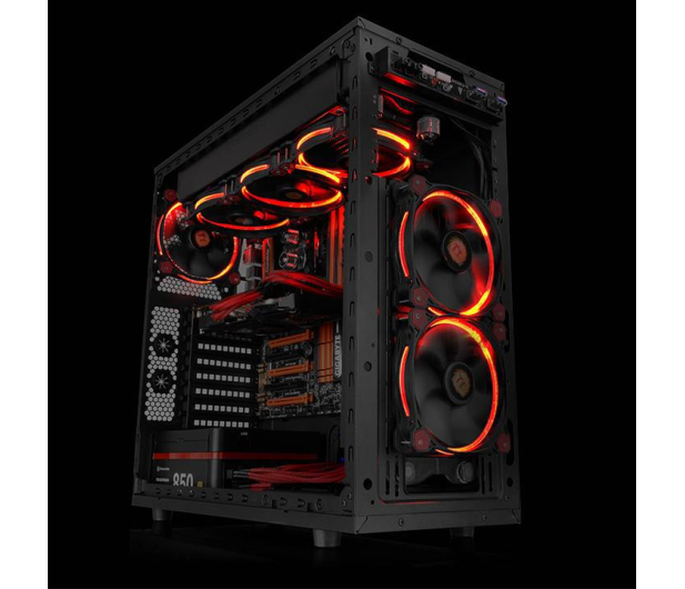 THERMALTAKE Riing 12 LED Red 3 Pack (3x120mm, LNC, 1500 RPM) Retail/Box CL-F055-PL12RE-A - 1389559 - zdjęcie 6